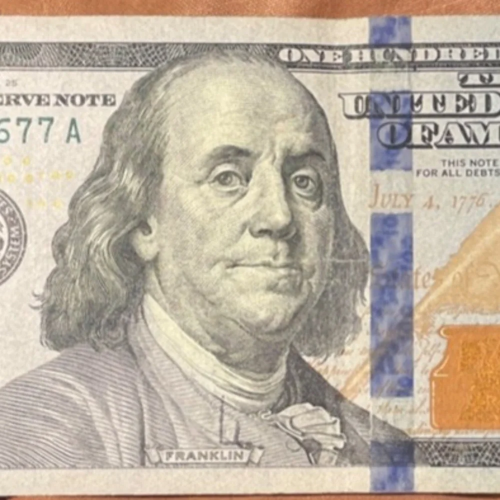 Triple “999” $ 100 Dollar Bill Fancy Serial Number D  #205979329052
